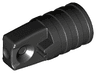 Hinge Cylinder 1 x 2 Locking with 1 Finger and Axle Hole on Ends without Slots