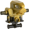 Torso/Head Mechanical, Exo-Force Robot with Marbled Pearl Gold Pattern