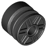 Wheel 18mm D. x 14mm with Pin Hole, Fake Bolts and Shallow Spokes