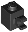 Brick, Modified 1 x 1 with Clip (Horizontal Grip)