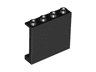 Panel 1 x 4 x 3 with Side Supports - Hollow Studs