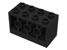 Brick, Modified 2 x 4 x 2 with Holes on Sides