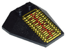 Wedge 4 x 4 Triple without Stud Notches with RoboForce Gold and Red Circuitry Pattern