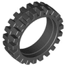 Tire 24mm D. x 7mm Offset Tread - Band Around Center of Tread