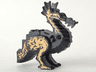 Dragon Classic Body with Gold Oriental Flames Pattern on Both Sides
