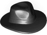 Minifigure, Headgear Hat, Wide Brim Outback Style (Fedora)