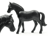 Horse, Belville with Large Round Eyes with Light Gray Top and Dark Orange Bottom Eyelids, Small Glints Pattern