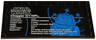 Tile, Modified 6 x 12 with Studs on Edges with Star Wars Logo and 'Chopper (C1-10P)' Pattern
