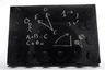 Tile, Modified 4 x 6 with Studs on Edges with Blackboard Pattern