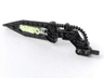 Bionicle Wing Angled with Molded Glow In Dark Opaque Center Pattern