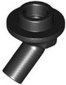 Bar   1L with Angled Hollow Stud