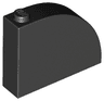 Slope, Curved 4 x 1 x 2 2/3 with Stud