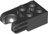 Technic, Brick Modified 2 x 2 with Ball Socket and Axle Hole - Straight Forks with Round Ends and Closed Sides