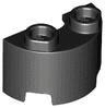 Cylinder Half 1 x 2 x 1