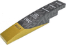 Slope, Curved 6 x 1 with White 'MSC', 'GEICO', 'EA SPORTS', 'TOMMY HILFIGER', 'IWC' and 'PIRELLI' Logos, Silver Dots and Gold Panel Pattern