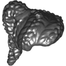 Minifigure, Hair Female Coiled with Ponytail, Hole on Top