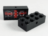 Brick, Modified 2 x 4 with Wheels Holder, Trans-Clear Bottom