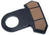 Minifigure Armor Pauldron Plastic Angled with Medium Nougat Panels Pattern
