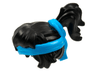 Minifigure, Hair Female with Ponytail with Molded Dark Azure Bandana Headband Pattern