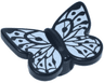 Butterfly / Moth with Stud Holder with White Wings Pattern