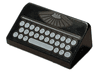 Slope 30 1 x 2 x 2/3 with Manual Typewriter Vintage Keyboard Pattern