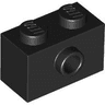 Brick, Modified 1 x 2 with Stud on Side with Bottom Stud Holder