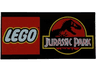 Tile 2 x 4 with LEGO Jurassic Park Logo Pattern