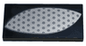 Tile 2 x 4 with Silver Hexagon Mesh Eye Cover Pattern Model Left Side
