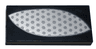Tile 2 x 4 with Silver Hexagon Mesh Eye Cover Pattern Model Right Side