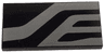 Tile 2 x 4 with Silver Markings Pattern Model Right Side (SW Kylo Ren Helmet)