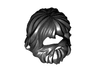 Minifigure, Hair Shaggy with Beard and Mouth Hole