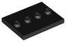Tile, Modified 3 x 4 with 4 Studs in Center