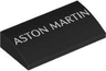 Slope, Curved 2 x 4 x 2/3 with Bottom Tubes with White 'ASTON MARTIN' Pattern