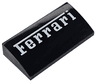 Slope, Curved 2 x 4 x 2/3 with Bottom Tubes with White 'Ferrari' Pattern