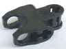 Technic, Axle Connector 2 x 3 with Ball Joint Socket - Closed Sides, Angled Forks with Open Axle Holes