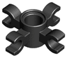 Technic, Pin Connector Round with 4 Clips (Horizontal Grip)