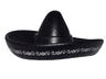 Minifigure, Headgear Hat, Mexican Sombrero with Silver Ornate Trim Narrow Pattern