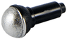 Minifigure, Utensil Microphone with Silver Top Half Screen Pattern