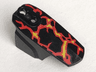 Hero Factory Armor with Ball Joint Socket - Size 6 with Yellow and Red Flames Pattern (Fire Lord)