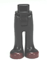Mini Doll Hips and Trousers with Back Pockets with Dark Red Shoes Pattern - Thick Hinge