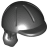 Mini Doll, Hair Combo, Hair with Hat, Long Ponytail, Side Bangs, Hole in Back with Molded Black Horse Riding Helmet Pattern