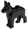 Dog, Alsatian / German Shepherd with Yellow Eyes and Light Bluish Gray Eyebrows and Fur Pattern (HP Padfoot / The Grim)
