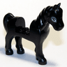Horse, Friends Style with 2 x 2 Cutout with Dark Bluish Gray Eyes and Dark Bluish Gray Outline Around Eyes Pattern