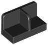 Panel 1 x 2 x 1 with Rounded Corners and Center Divider