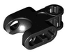 Technic, Axle Connector 2 x 3 with Ball Joint Socket - Closed Sides, Straight Forks with Open Axle Holes