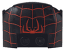 Wedge 3 x 4 x 2/3 Triple Curved with Red Spider Half and Web Pattern