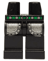 Hips and Legs with Castle Knights Kingdom Leg Armor, Green and Silver Belt Pattern