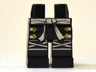 Hips and Legs with White Sash, Knee Wrappings, and Straps with Gold Buckles Pattern