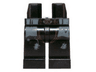Hips and Legs with Dark Bluish Gray Coattails, Tattered Chaps and Belt Buckle Pattern