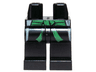 Hips and Legs with Light Bluish Gray Robe and Green Sash Pattern